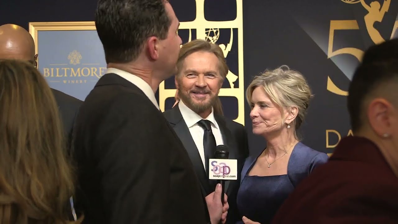 2023 Daytime Emmys Red Carpet: Stephen Nichols and Mary Beth Evans (Steve and Kayla, DAYS)