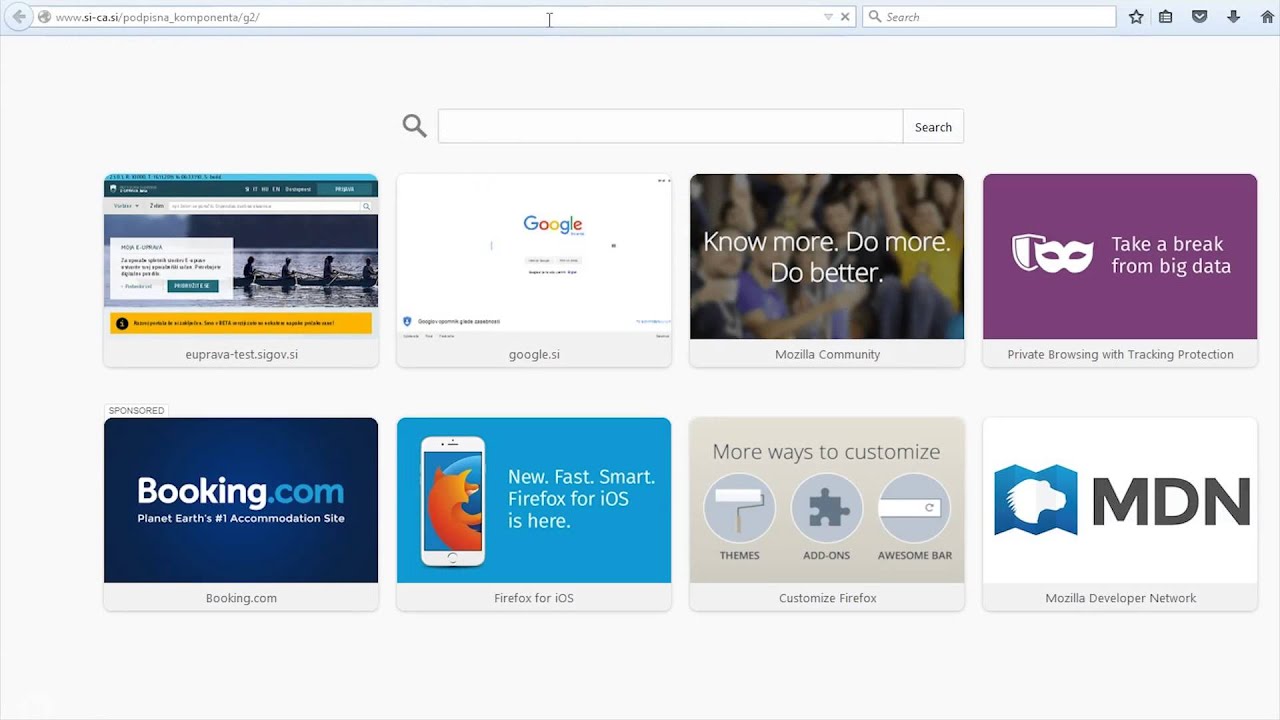eUprava - Prevzem Digitalnega Potrdila in namestitev podpisne komponente