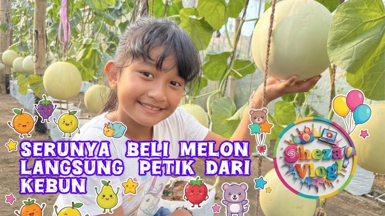 Jalan-jalan ke Kebun Melon 🍈 Petik Sendiri, Fresh Banget! | Kebun Buah Ngantru Tulungagung