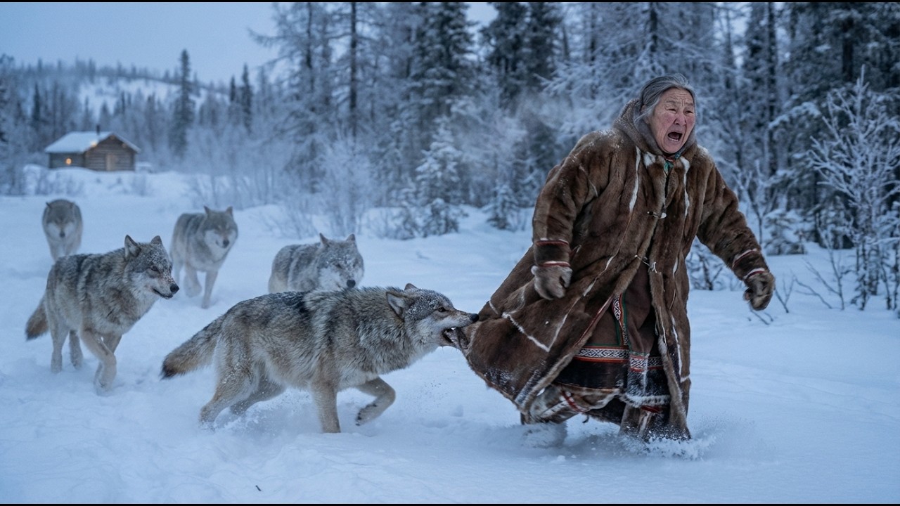 80-Year-Old Alone Against Wolf Pack at -71°C