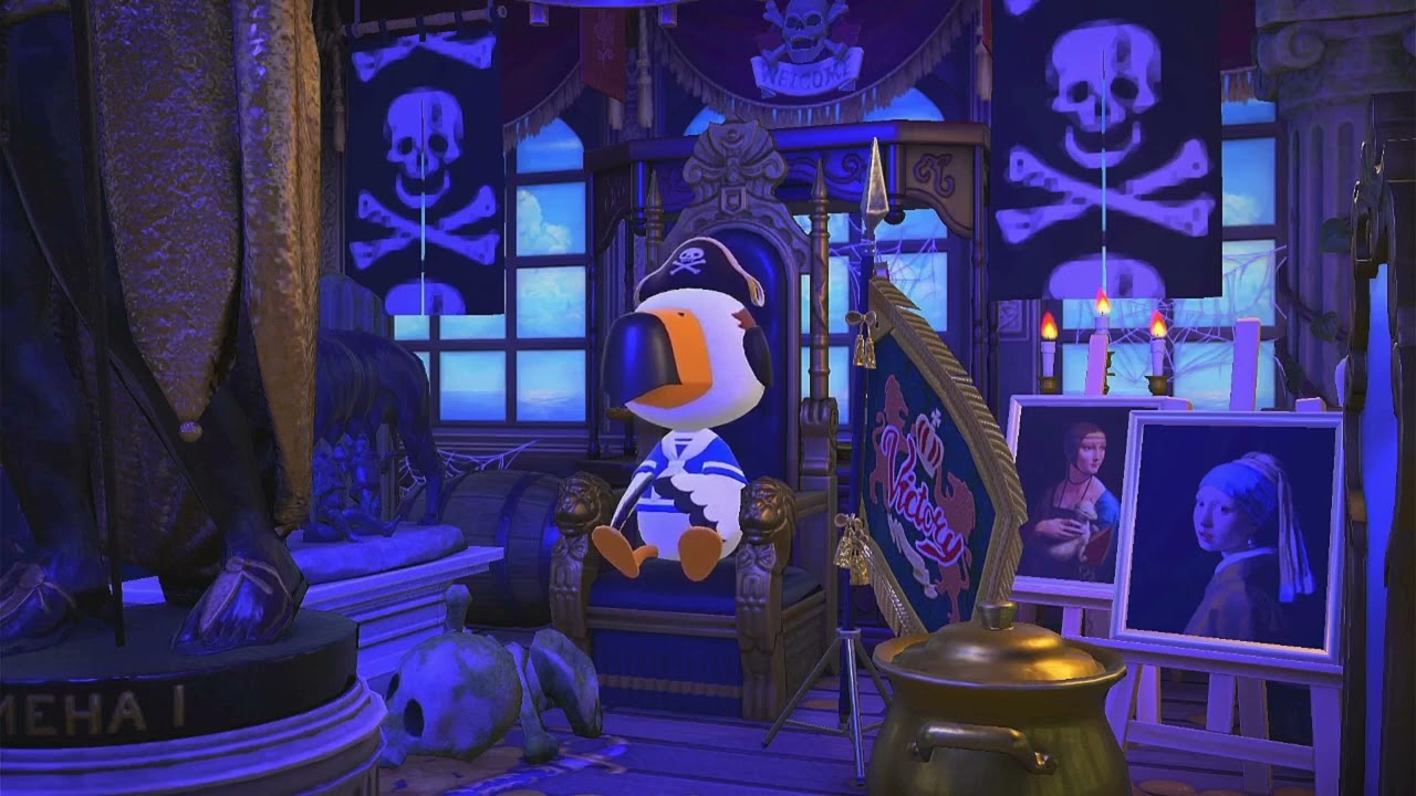 Lonely Pirate Gulliver Sailing on the Ocean at Night | Music Box & Ship Ambience ⚔️🏴‍☠️