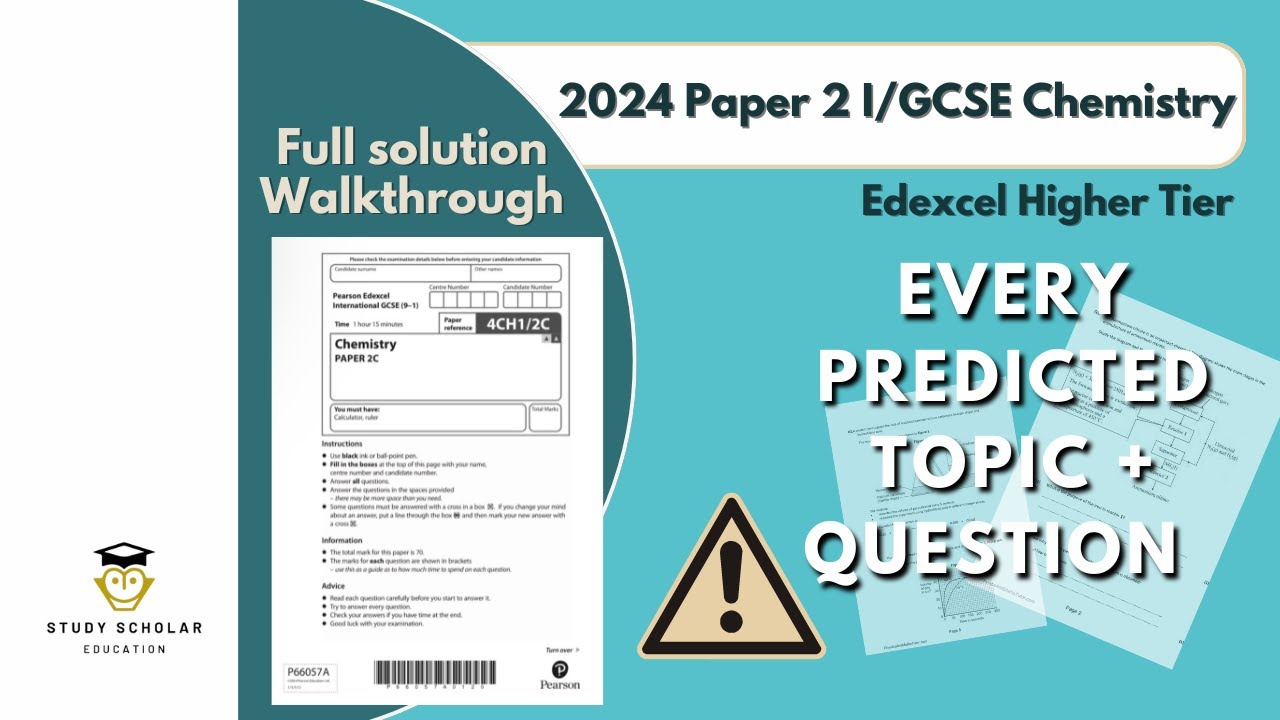 2024 Chemistry Paper 2 I/GCSE (Edexcel) - Predicted paper walkthrough