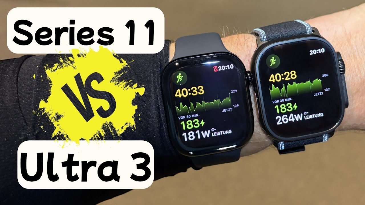 Apple Watch Ultra 3 vs Apple Watch Series 11 - Alles was du wissen musst!