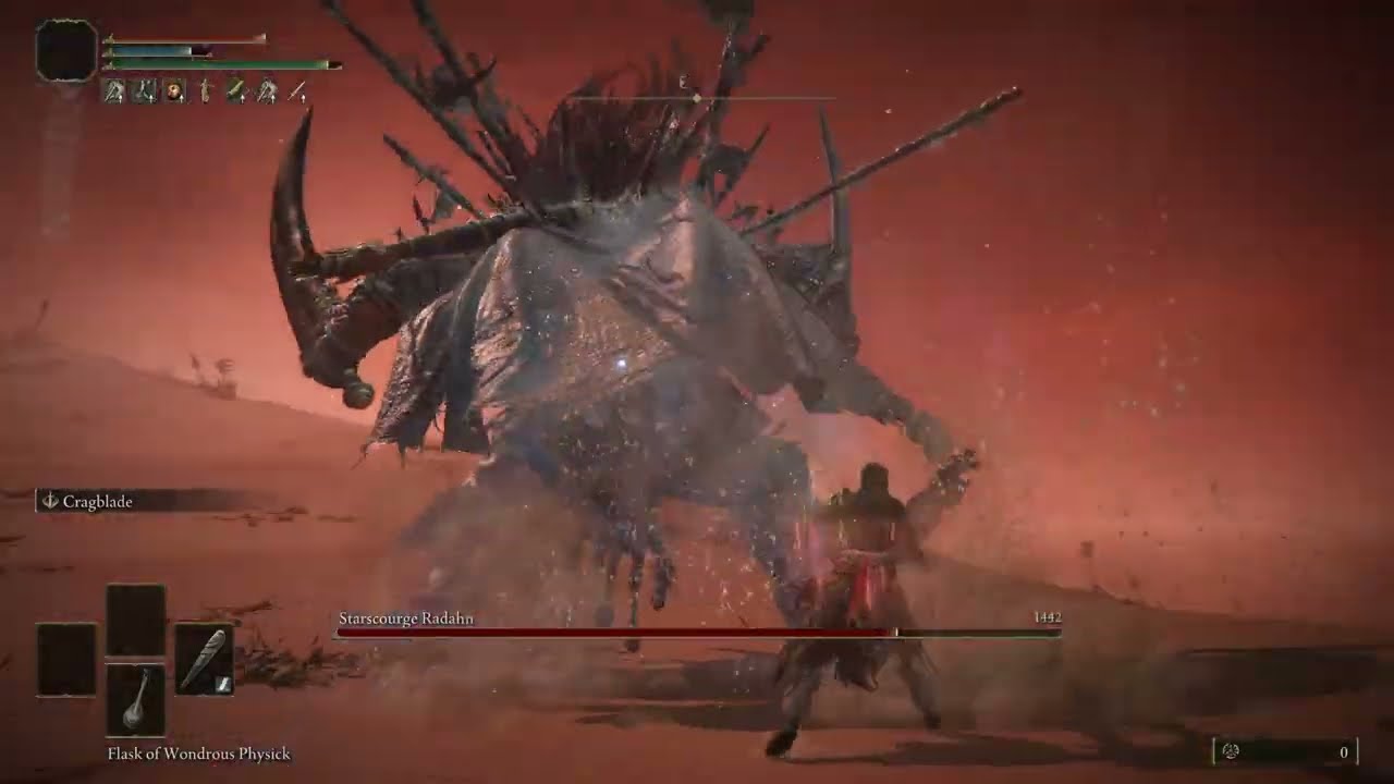 Starscourge Radahn no hit (RL1 Wretch) - Elden Ring
