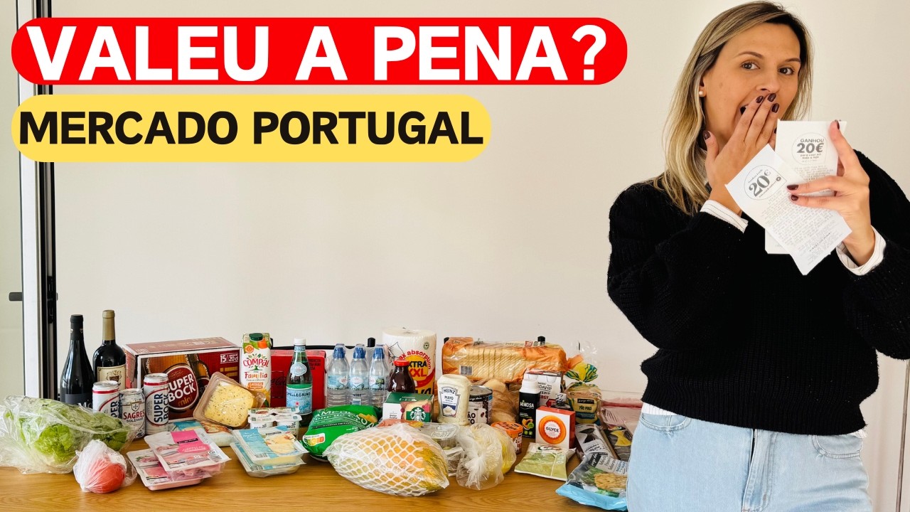 PRIMEIRA COMPRA DE MERCADO EM PORTUGAL: QUANTO CUSTOU E O QUE GANHAMOS NO FINAL!