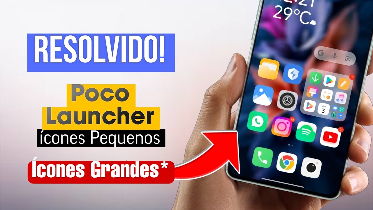 Resolvido! Ícones Pequenos na Poco Launcher - Como Aumentar o tamanho dos ícones na Poco da HyperOS