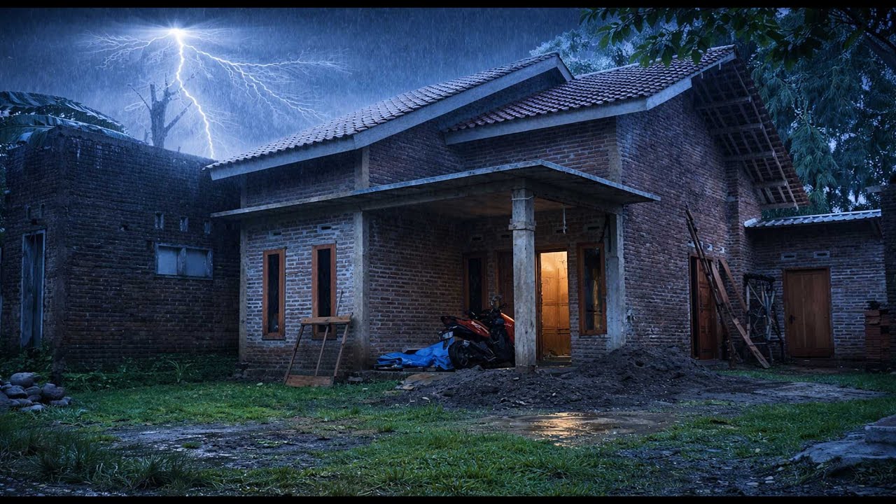 Instant Deep Sleep 🌧️ Heavy Rain on Tin Roof with Rolling Thunder