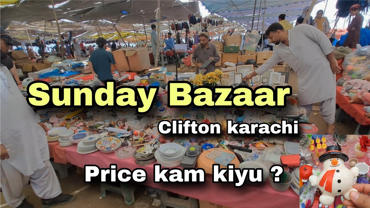 Clifton Sunday Bazaar karachi | Weekend bachat bazar Clifton karachi 