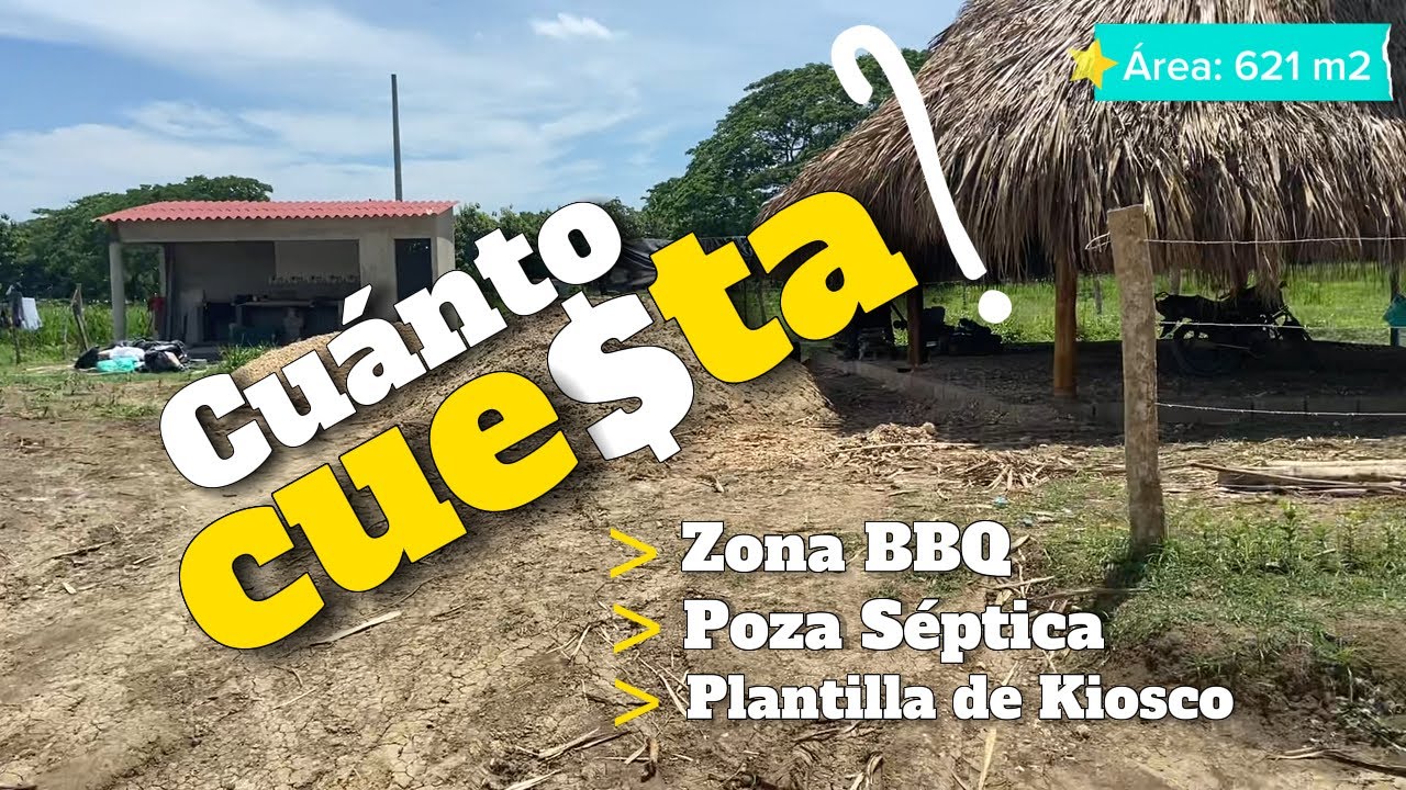 Cuánto cuesta hacer un BBQ, baño con poza séptica y plantilla para Kioscos en un #lotescampestres