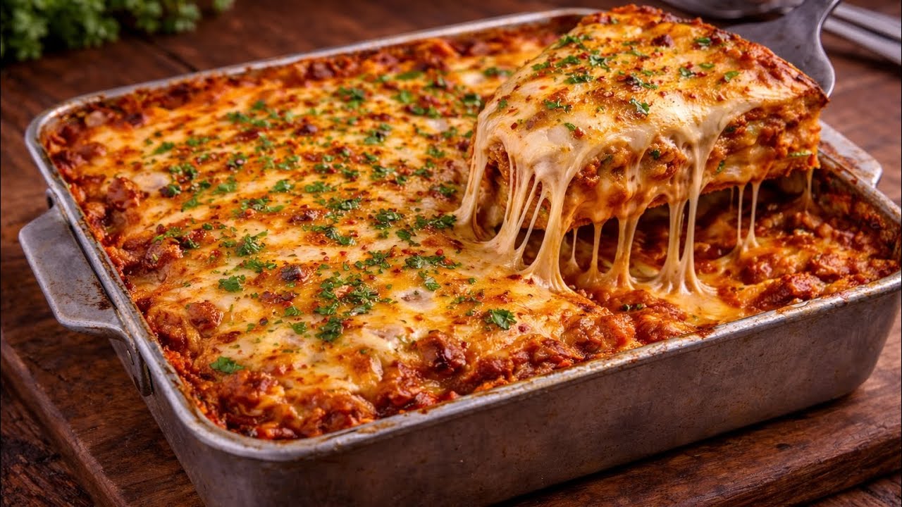 Professional Lasagna Like a Chef 👩🏻‍🍳 | No-Stick Lasagna Sheets + Smooth Béchamel Sauce (No Lumps!)