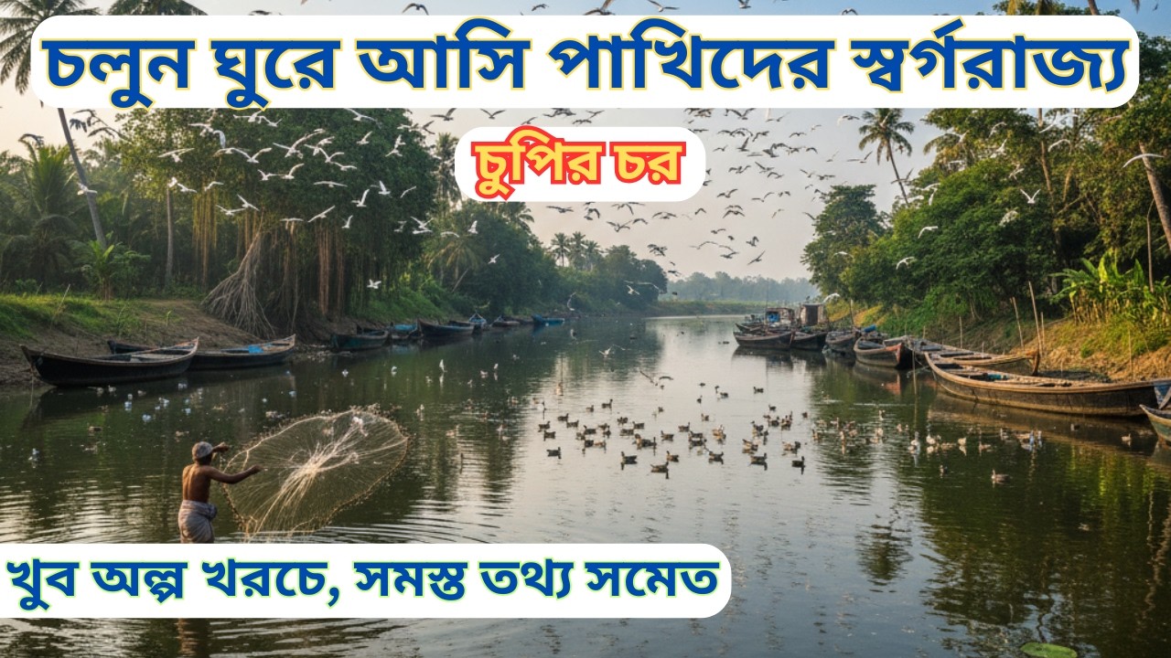 কলকাতার খুব কাছে একদিনের ভ্রমণ | Chupir Char Purbasthali | চুপির চর পূর্বস্থলী |  Chupi Char Hotel|