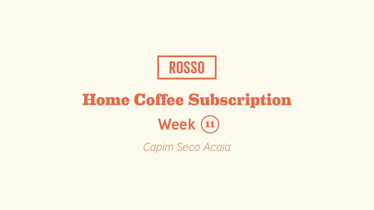Week 11—Home Coffee Subscription w/ Rylea