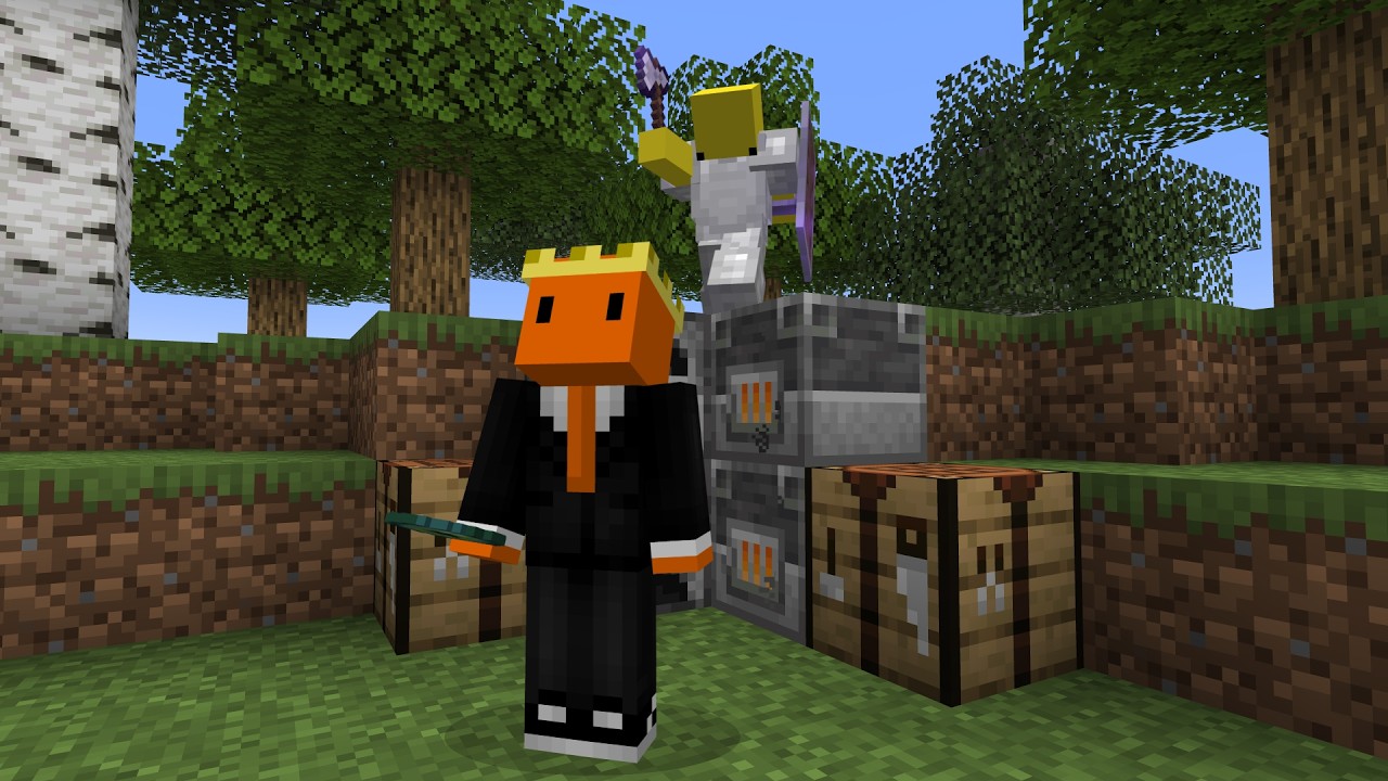 Minecraft Speedrunner VS Hunter | Scripted