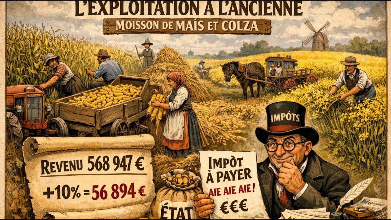 MOISSON DE MAÏS,COLZA,ET BLE+PRESSAGE PAILLE ET PREPARATION DES TERRE/EPISODE 22 ABONNEE/1749/5000