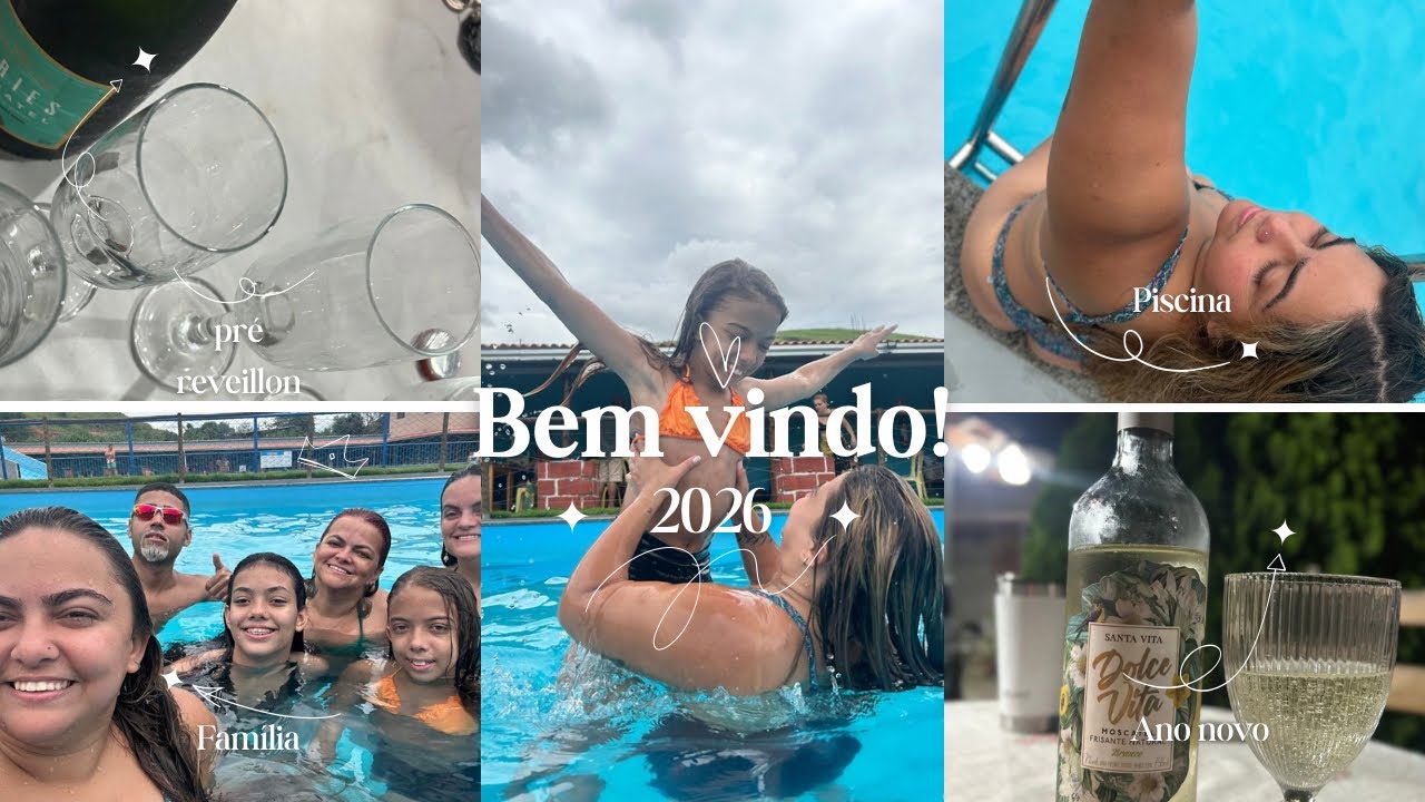 Réveillon, dia na piscina, jogo dos cristais e comprinhas | Júlia Nunes 