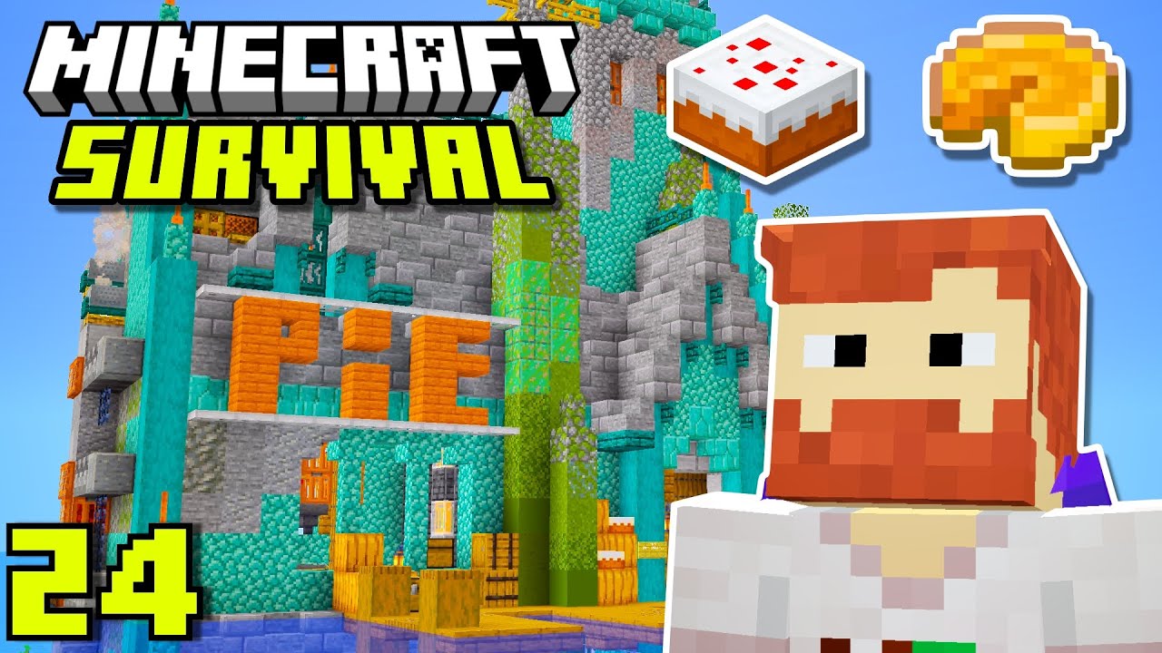 Ik bouw een AUTOMATISCHE TAARTENWINKEL in Minecraft Survival!
