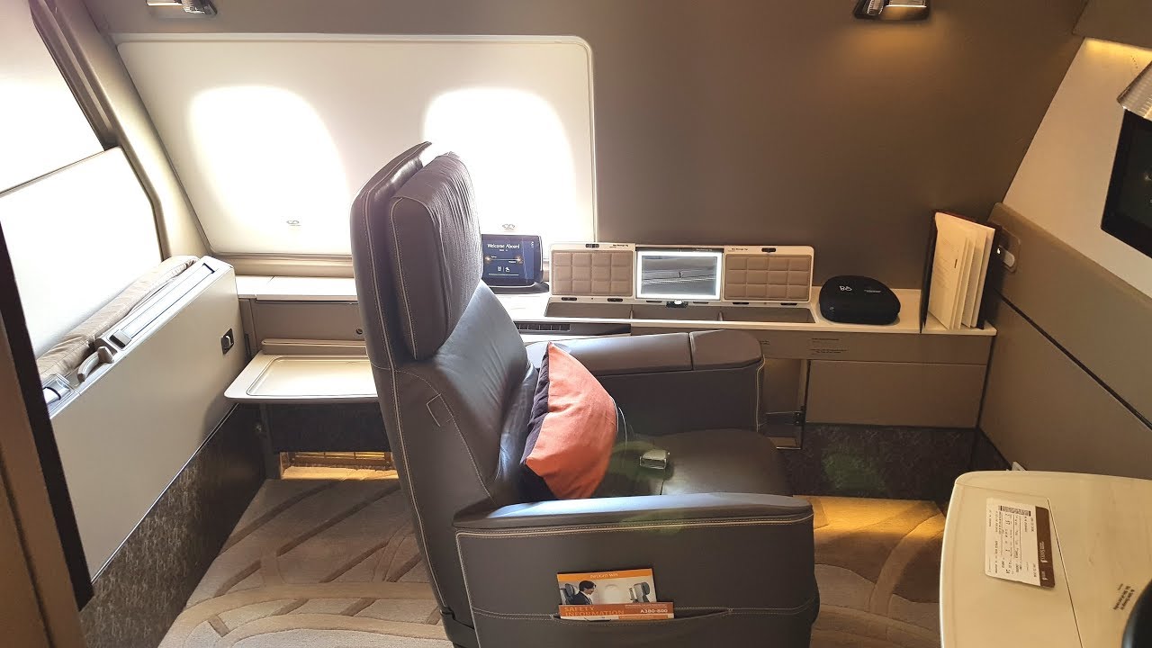 飛行記錄20181126【雪梨→新加坡】新加坡航空 SQ-232 空中巴士A380-800 頭等艙 NEW SUITE