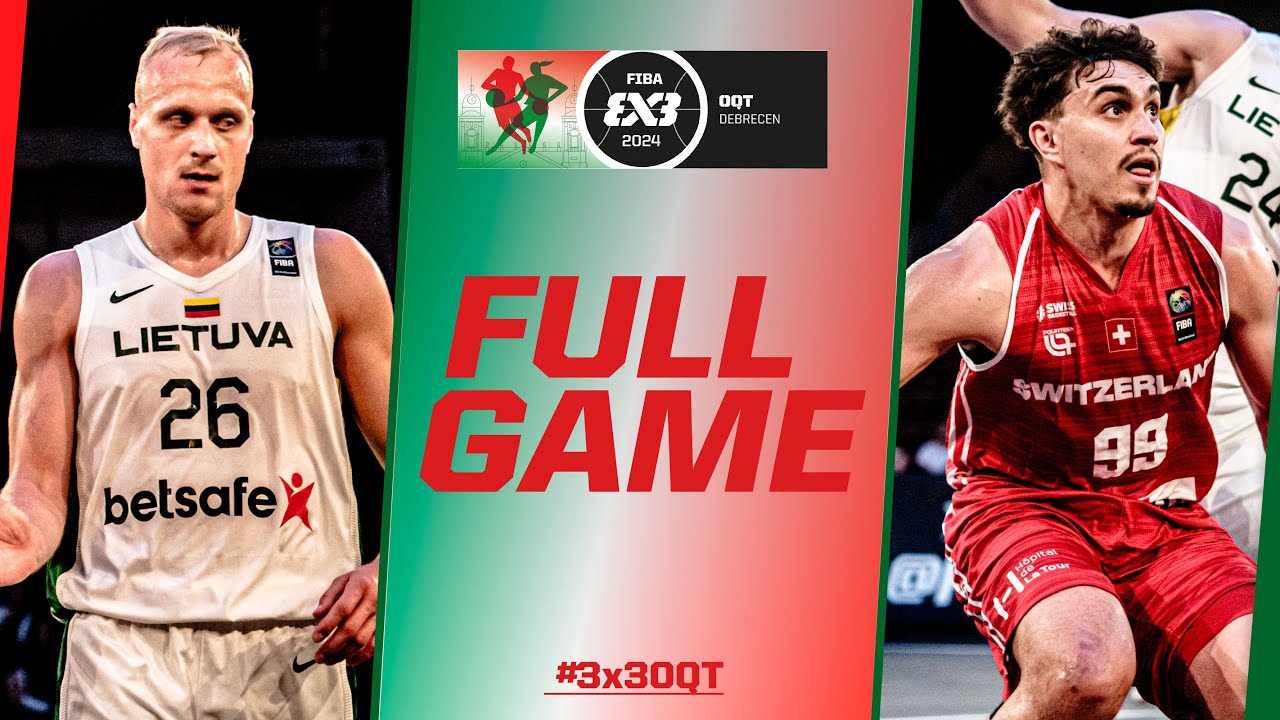 Lithuania 🇱🇹 vs Switzerland 🇨🇭 | Men Full Game | FIBA #3x3OQT 2024 | 3x3 Basketball
