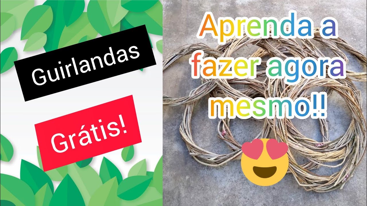 Como fazer GUIRLANDAS de galhos naturais