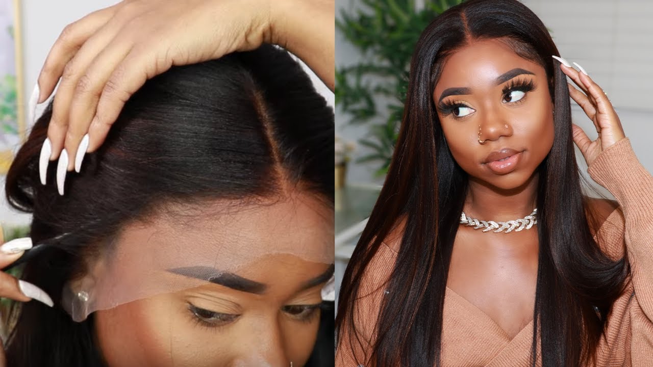 No Bleach! Undetectable Lace! MOST Natural Texture Straight Hair | RPGSHOW