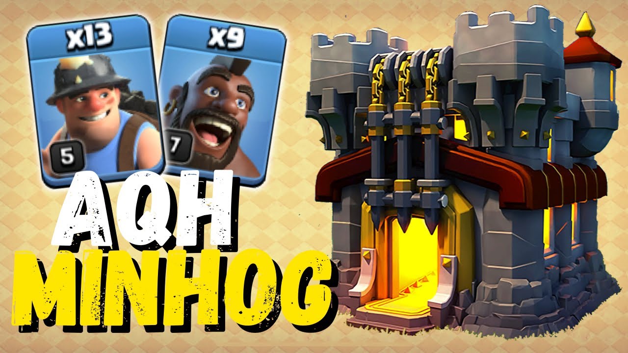 ✅ AQH MINHOG en HDV11 ! compo th11 attack MINHOG sur CLASH OF CLANS !