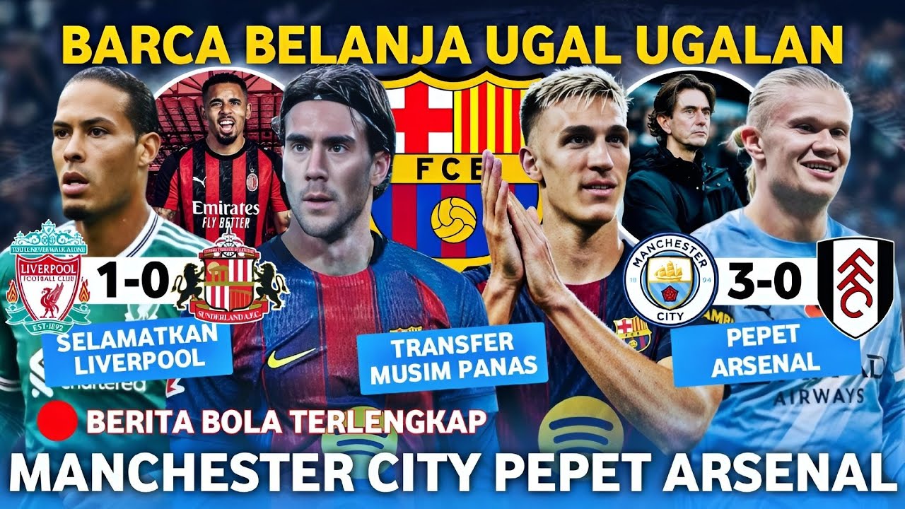 GILA GILAAN! Barca Ambil Vlahovic Dan Schlotterbeck 😎 City Pepet Arsenal 🤩 Van Dijk Penyelamat Ipul