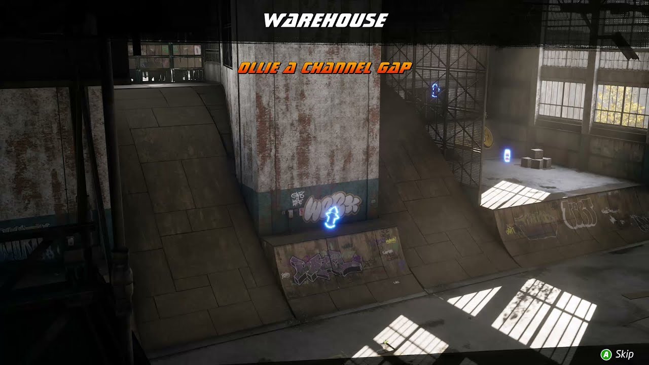 Ollie a Channel Gap - Warehouse - Tony Hawk's Pro Skater 1 + 2