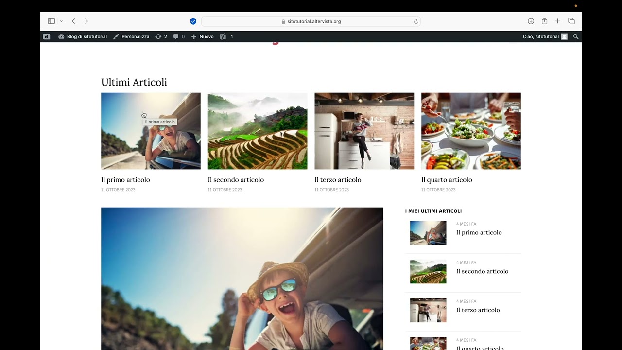 Sito web - Dominio con Altervista + Wordpress