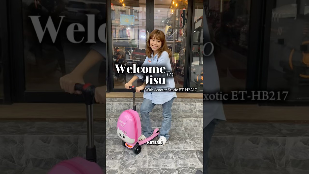 Kenalin! Jisu bawain Scooter 2in1 Exotic ET-HB217🛴 Skuter praktis, ga ribet✨ #exotic #scooter #fyp
