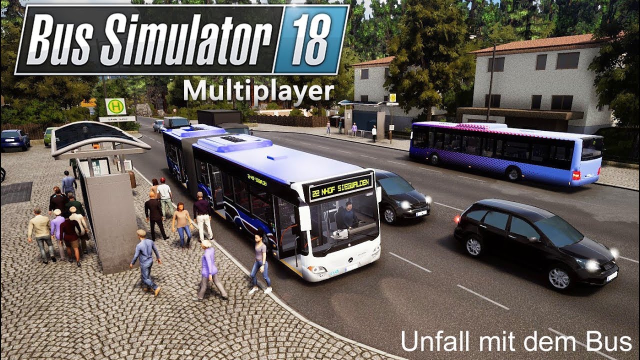 BUS SIMULATOR 18 Multiplayer 🚌 Unfall mit dem Bus  🔵 #12 CML-BUS [Deutsch/HD]