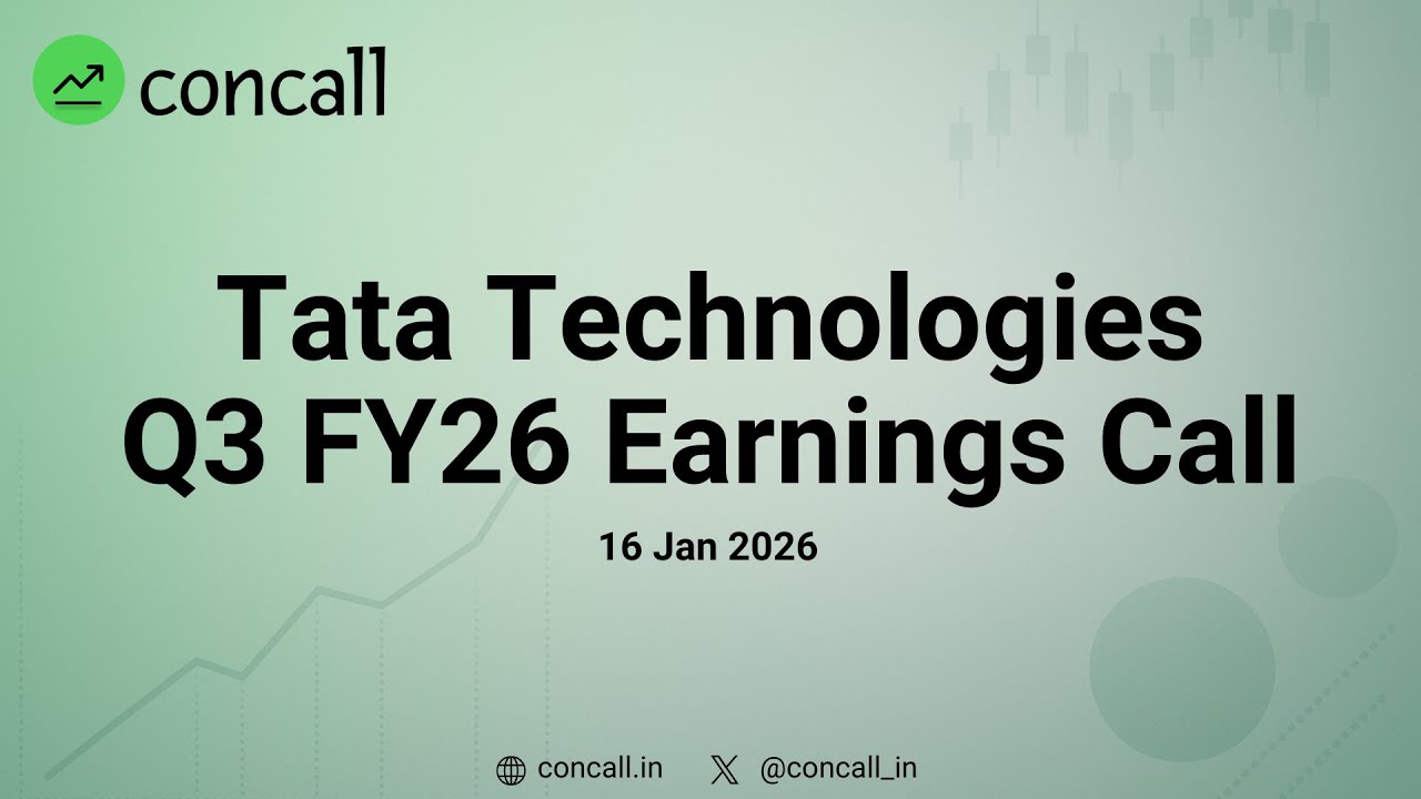 Tata Technologies  Q3 FY26 Earnings Conference Call | Concall.in