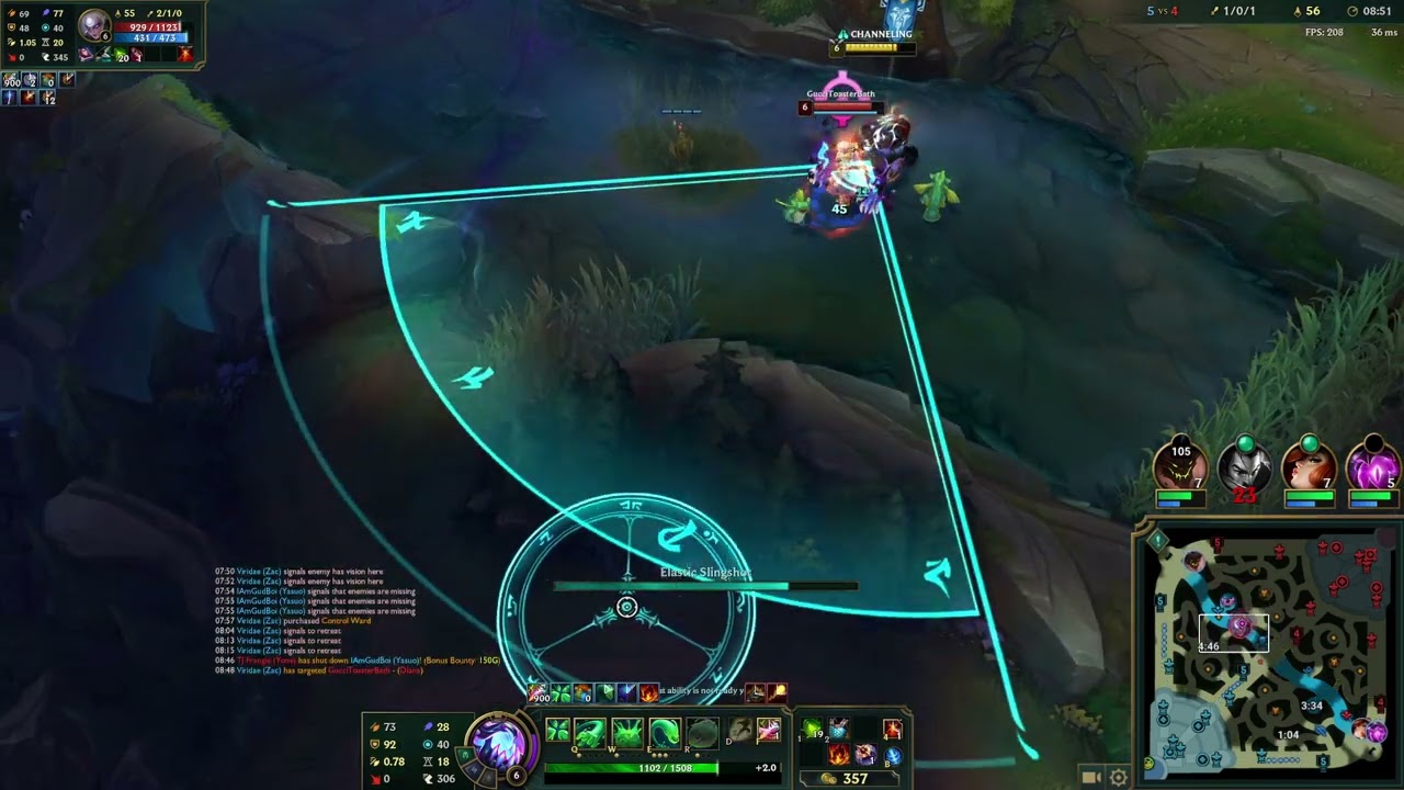 Zac vs Diana win
