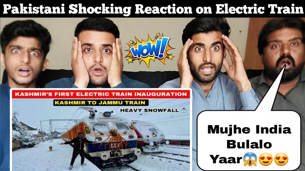 Pakistani Reaction on First Train From Kashmir to Jammu Srinagar to Sangaldan Train Journey