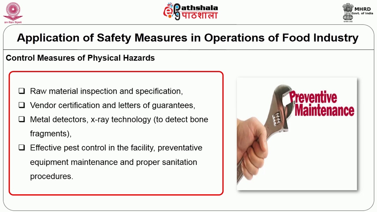 Physical Hazards in Food Safety Practices