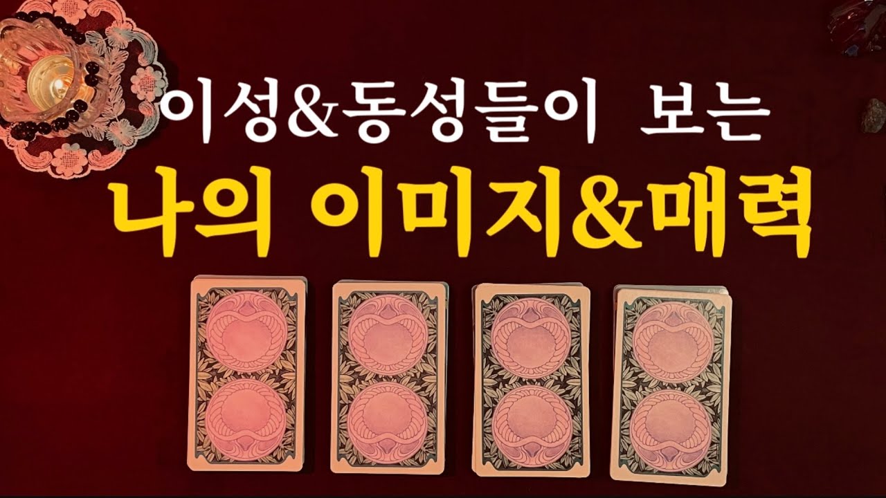 [타로]🦄🌷이성이 보는 나의 매력 vs 동성이 보는 나의 매력🩵