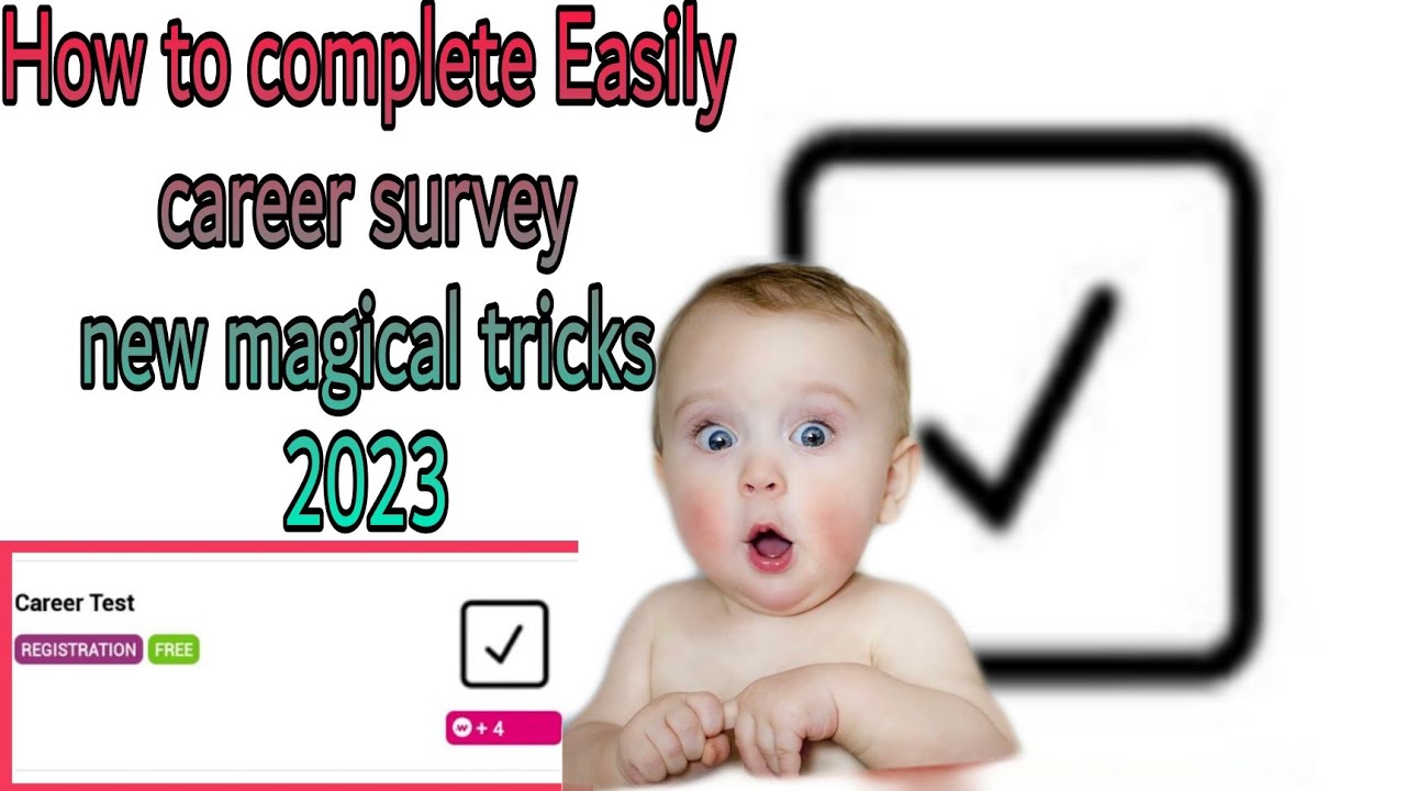 How to complete career test survey 2023