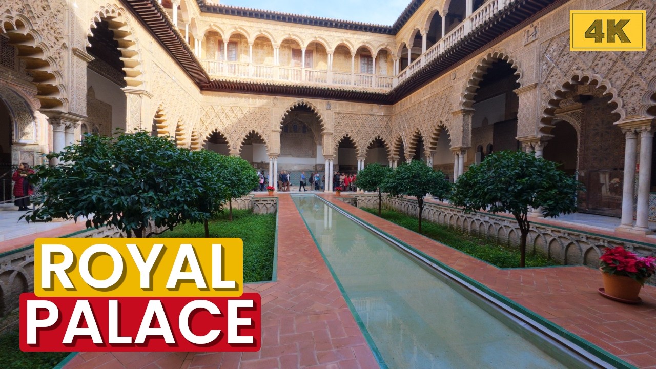 Is this the BEST Palace in Spain? (4K Seville Walking Tour) #walking #walk #walkingtour #walks #4k
