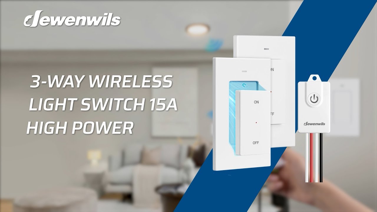 Effortless Lighting Control: DEWENWILS Wireless Switch Kit for a Smarter Home - HWLS21G