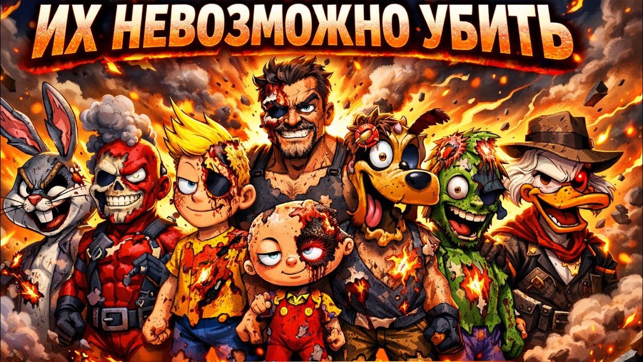 САМЫЕ НЕУБИВАЕМЫЕ ПЕРСОНАЖИ В ИСТОРИИ	Мултиков 