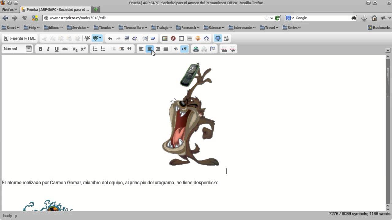 Tratamiento de imagenes con CKEditor 2 de 4
