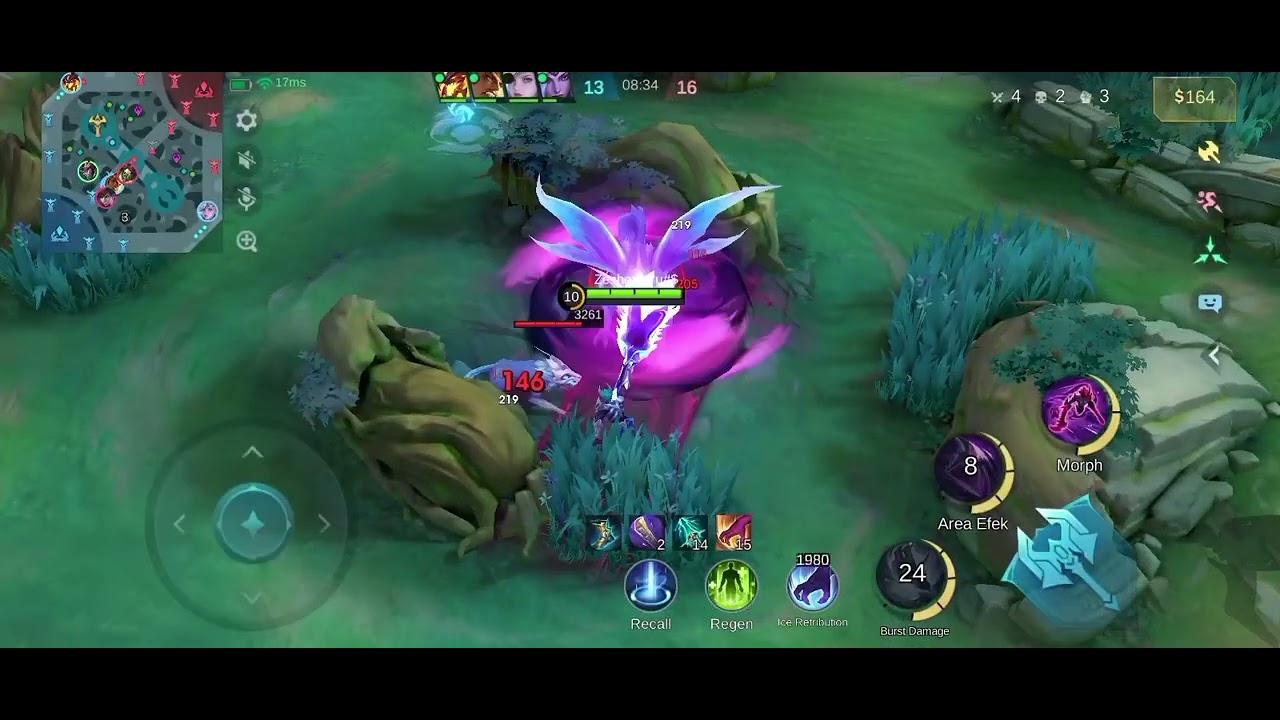 HANZO Jungler X Miya tim bikin musuh dapat coklat MLBB MOBILE LEGEND BANG BANG 