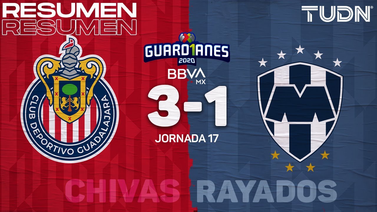 Resumen y goles | Chivas 3-1 Rayados | Guard1anes 2020 Liga BBVA MX - J17 | TUDN