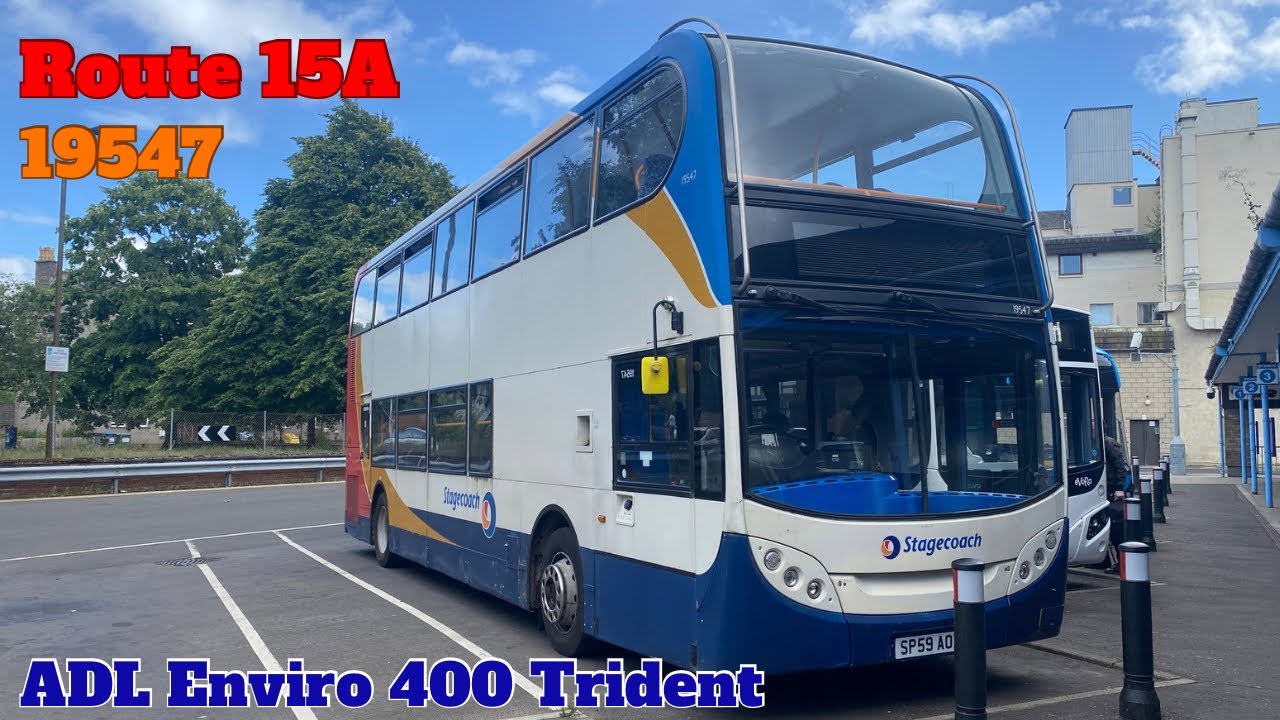 Route 15A | Stagecoach East Scotland | ADL Enviro 400 Trident | 19547 (SP57 AOX)