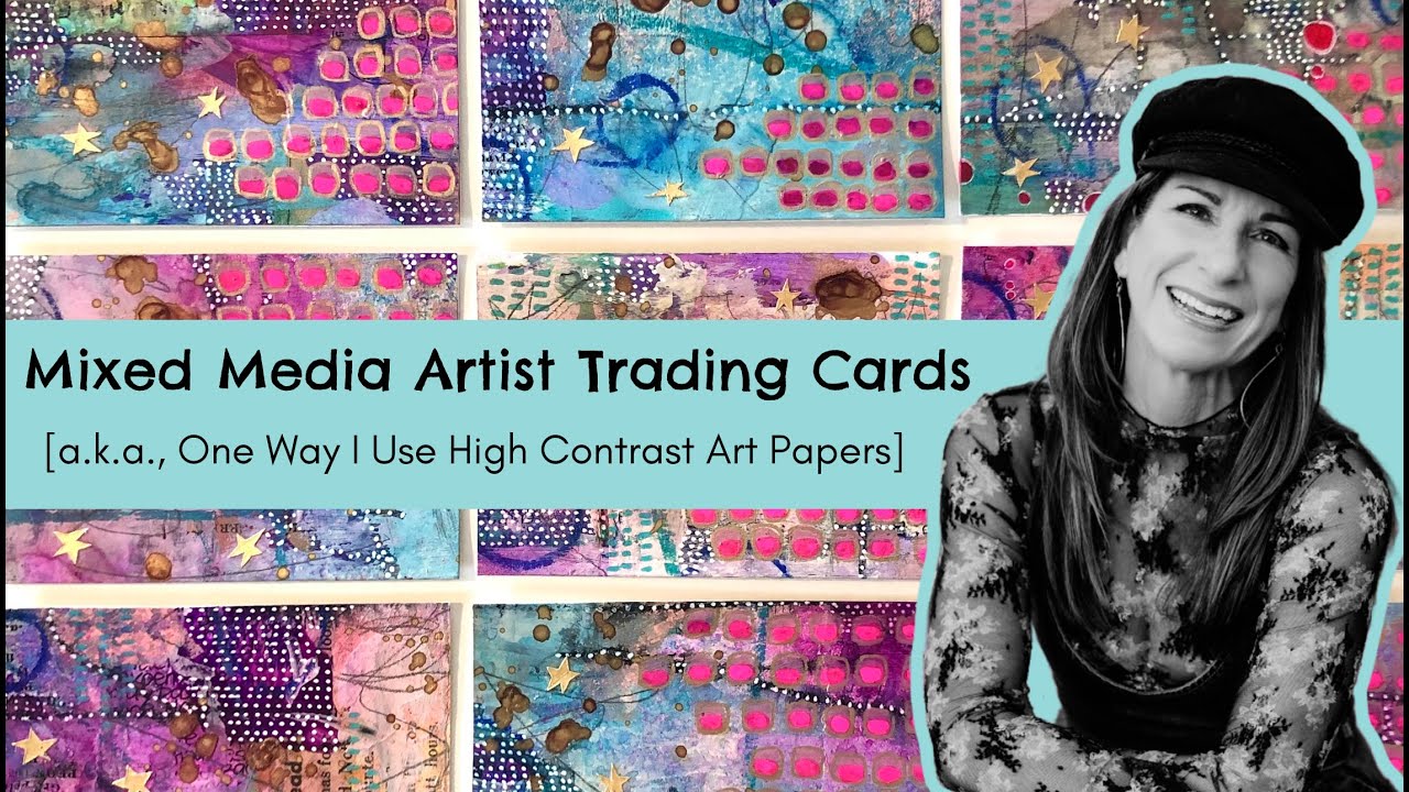 Layering Mixed Media for Artist Trading Cards