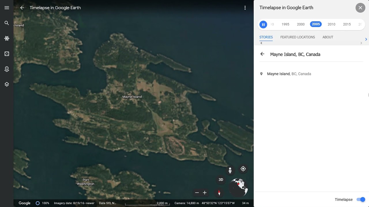 1984 - 2020 Mayne Island Timelapse