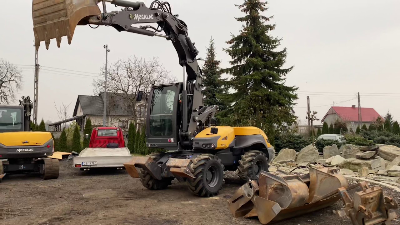 MECALAC 12 MTX *2015r* *4w1 oraz widły* SUPER STAN!