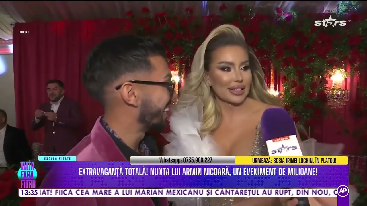 LUX, DIAMANTE ȘI FAST! ARMIN NICOARĂ ȘI CLAUDIA PUICAN AU TRANSFORMAT NUNTA ÎNTR-UN SPECTACOL!