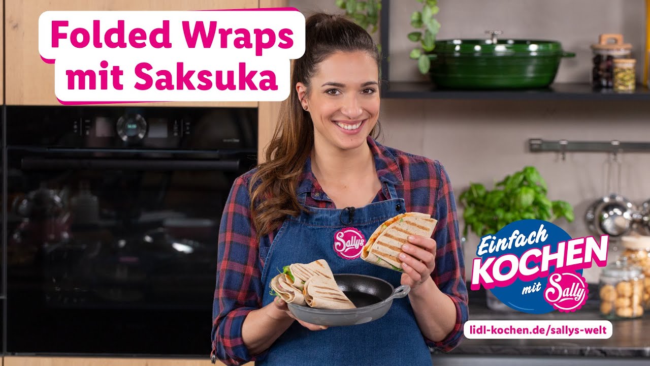 Gefaltete Wraps mit Shakshuka | Foodtrend trifft Tradition | Rezepte für Lidl von Sallys Welt