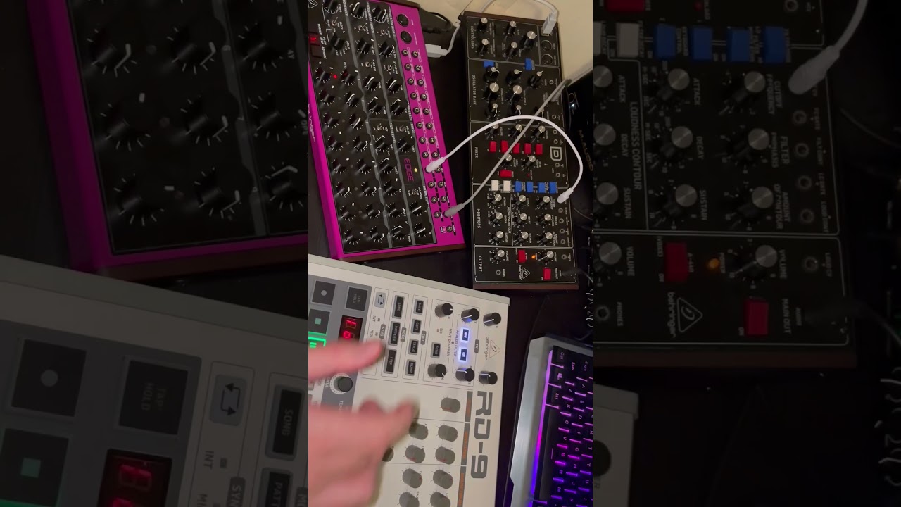 Behringer Jam with Edge sequencing Model D and RD9