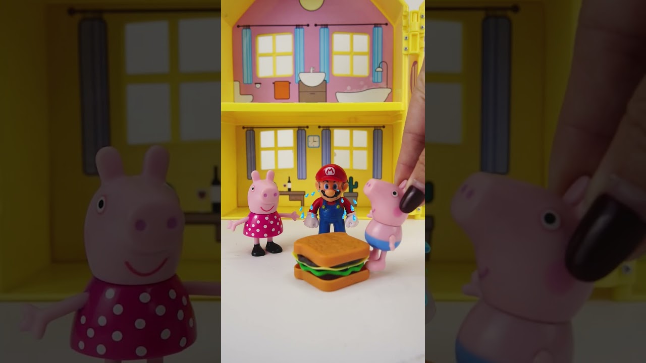 Satisfying Experience with Peppa Pig and Mario Collection #short #funny #peppapig